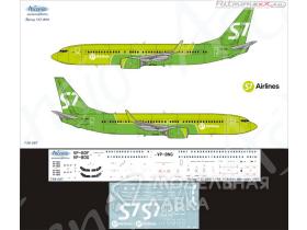 Декаль на самолет Boeing 737-800 S7 Airlines new colors 2017