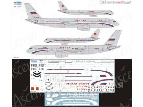 Декаль на  Tu-214 СЛО России