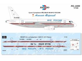 Декаль Сухой Суперджет RRJ–95LR–100 МЧС России (EMERCOM)