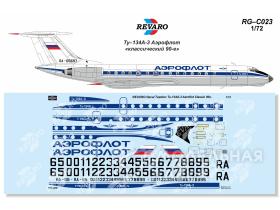 Декаль Ту-134А-3 Аэрофлот "классический 90-е"