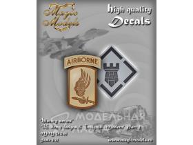 Декаль US Army Badges & Insignia. Modern. Part 2