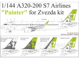 Декали для A320-200 S7 Airlines VP-BOG "Painter"