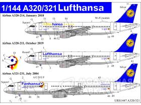 Декали для Airbus A320/321 Lufthansa
