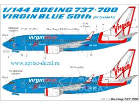 Декали для Boeing 737-700 Virgin Blue 50th