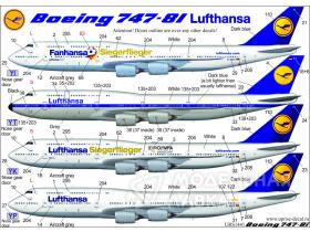 Декали для Boeing 747-8i Lufthansa