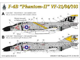 Декали для F-4B Phantom VF-21/VF-84/VF-103
