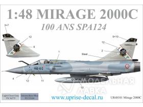 Декали для Mirage 2000C 100-ans SPA124