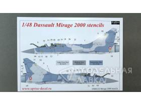 Декали для Mirage 2000C stencils