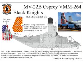 Декали для MV-22B Osprey VMM-264 Black