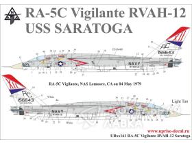 Декали для RA-5C Vigilante RVAH-12 USS Saratoga