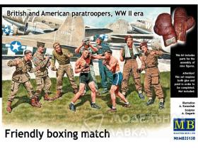 Дружественный матч по боксу. Британские и американские фигуры.
