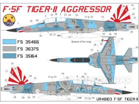 F-5F "Tiger-II" Aggressor squadron with stencils
