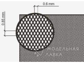 Фототравление Anti-slip surfaces (X-type, 0.6 mm step, embossed lines; 135x64mm)