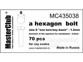 Головка болта (ключ 1,2 мм; установочное отверстие 0,8 мм)