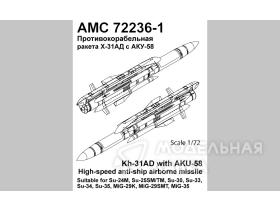Х-31АД с пусковой АКУ-58 /ракета класса "воздух-поверхность"/