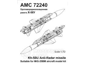 Х-58У с пусковой АКУ-58 (2шт.) для МиГ-25БМ /противорадиолокационная ракета/