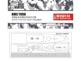 HMS York Deck Painting Mask (For Trumpeter 05351)