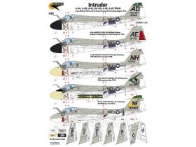 Intruder - Various A-6 versions, attack aircraft, and tankers. 9 marking options