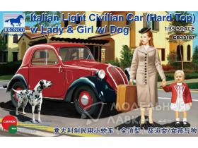 Italian Light Civilian Car (Hard Top) w/Lady & Girl & Dog