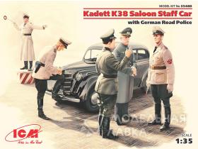 Kadett K38 седан, с Германской дорожной полицией