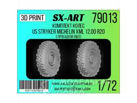 Комплект колес US Stryker Michelin XML 12.00 R20 с просадкой (8шт) (Трубач)