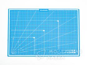 Коврик для резки DeMauri Небесно-голубой,  формат А3, 5 слоёв