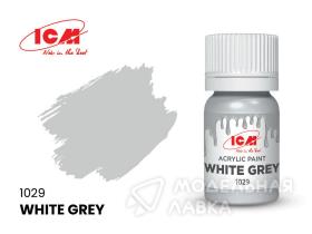 Краска для творчества, 12 мл, цвет Бело-серый(White Grey)