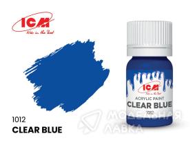 Краска для творчества, 12 мл, цвет Ясный синий (Clear Blue)