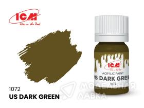 Краска для творчества Американский темно-зеленый (US Dark Green)