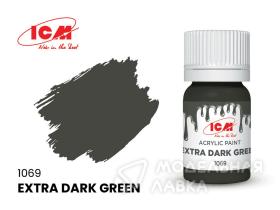 Краска для творчества Экстра темно-зеленый(Extra Dark Green)