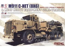 M911 C-Het (8x6) и M747 тяжелого оборудования полуприцепа