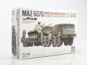 MAZ-537G  w/ChMZAP-5247G  Semi-trailer mid production & T-54B
