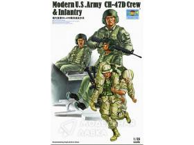 Modern U.S. Army CH-47D Crew & Infantry