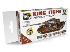 Набор акриловых красок KING TIGER INTERIOR COLOR (SPECIAL TAKOM EDITION) VOL.1 6*17ml