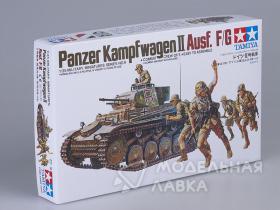 Нем. PanzerKampfwagen II Ausf F/G (с 5 фигурами)