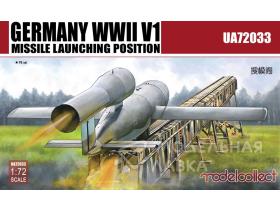 Немецкая пусковая установка с ракетой V1