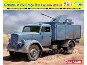 Немецкий грузовик German 3t 4x2 Truck w/2cm FlaK 38 (2 in 1)
