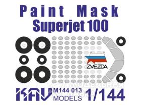 Окрасочная маска на Superjet 100 (Звезда)