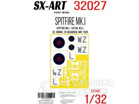 Окрасочная маска Spitfire Мk.I K9798, WZ-L (Kotare)