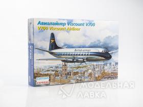 Пассажирский самолет Viscount 700 British airways BOAC