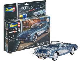 Подарочный набор с моделью автомобиля Chevrolt Corvette Roadster '58