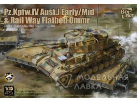 PZ . Kpfw . Iv Ausf . J Early / MidRail Way Flatbed Ommr