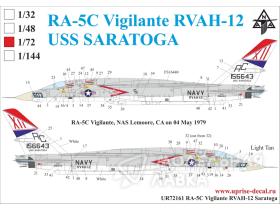 RA-5C Vigilante RVAH-12 USS Saratoga, with stencils