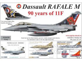 Rafale M 90 years of 11F, 48 scale, no stencils