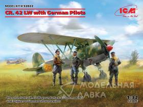 Самолет CR. 42 LW с немецкими пилотами