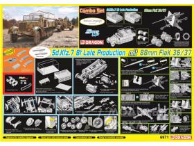 Sd.Kfz.7 8t LATE PRODUCTION mit 88mm FlaK 36/37 (SMART KIT) (COMBO SET)