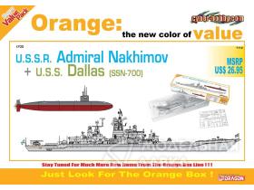 Советский крейсер "Адмирал Нахимов"+ Подводная лодка Dallas SSN-700