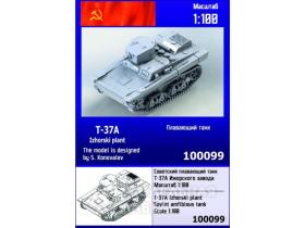 Советский плавающий танк Т-37А Ижорского завода