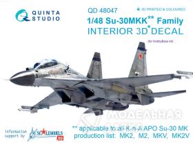 Su-30MKK Interior 3D Decal
