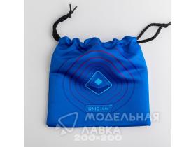 Тканевый мешок с печатью (синий), 20*20, на шнурке